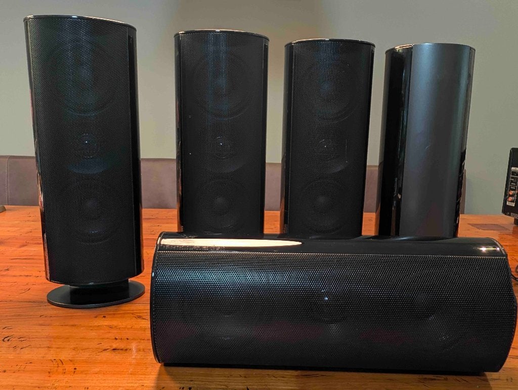 Set Harman Kardon speakers en subwoofer, Audio, Tv en Foto, Geschikt voor surround/home cinema, Gebruikt, Ophalen of Verzenden