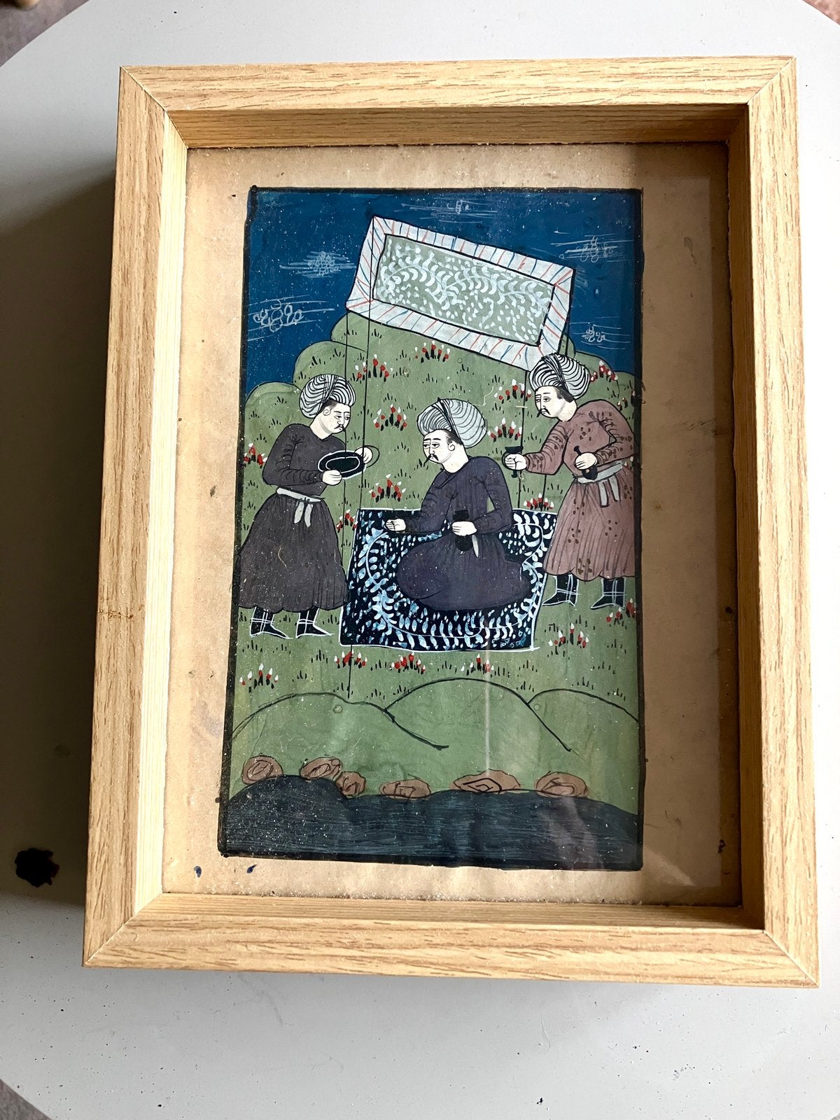 Indiaas miniatuur, Antiek en Kunst, Verzenden, Portret of Personen, Klassiek, Papier