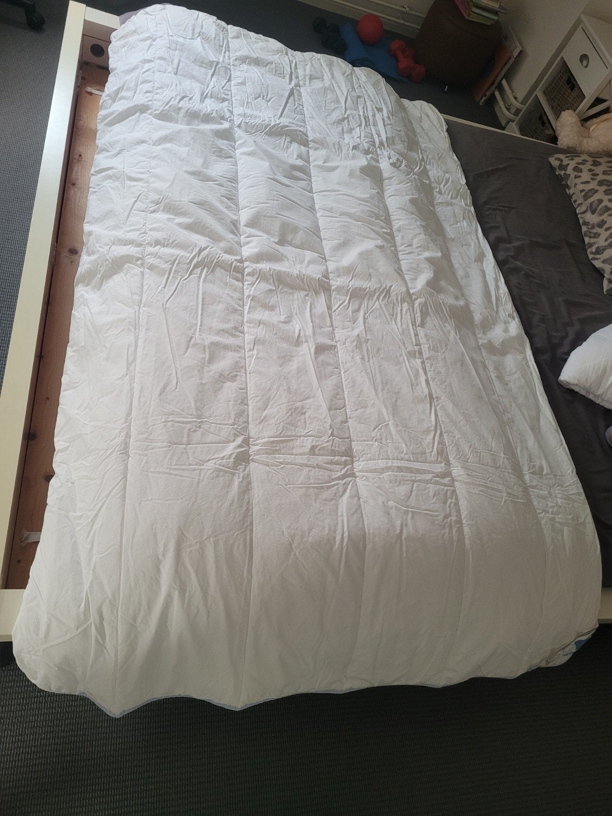 dekbed, Eenpersoons, Wit, Ophalen of Verzenden, Polyester