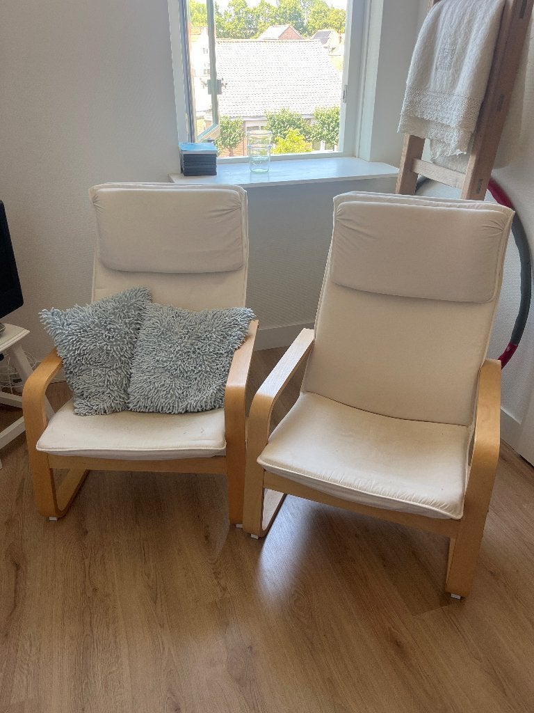 2x pello stoel IKEA, Huis en Inrichting, Fauteuils, Ophalen, Gebruikt, 75 tot 100 cm, Stof