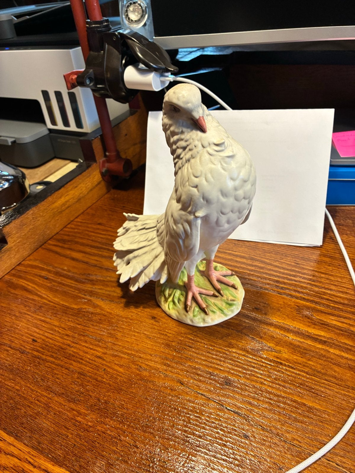 Goebel Porseleinen Duif Beeldje - Vintage Decoratie, Ophalen of Verzenden, Gebruikt, Dier