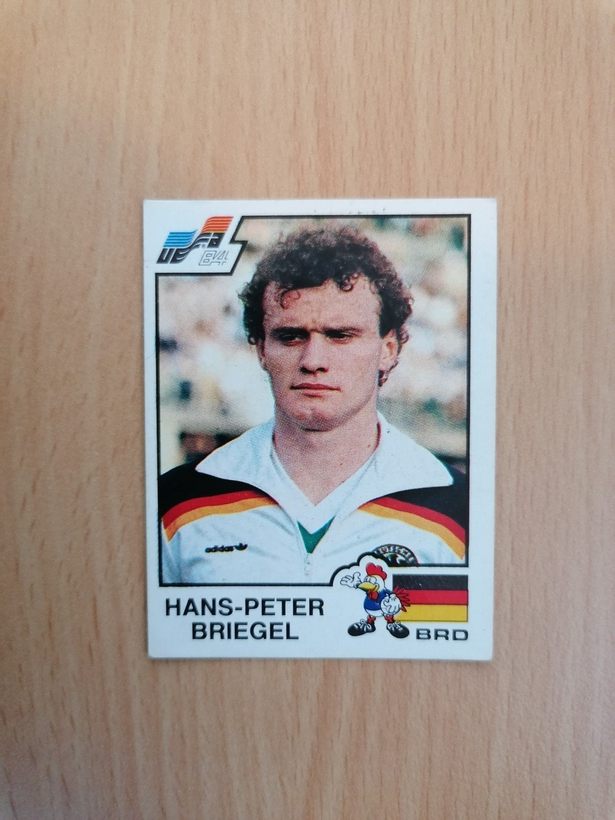 Panini Euro 84 #139 Hans-Peter Briegel., Ophalen of Verzenden, Zo goed als nieuw, Plaatje