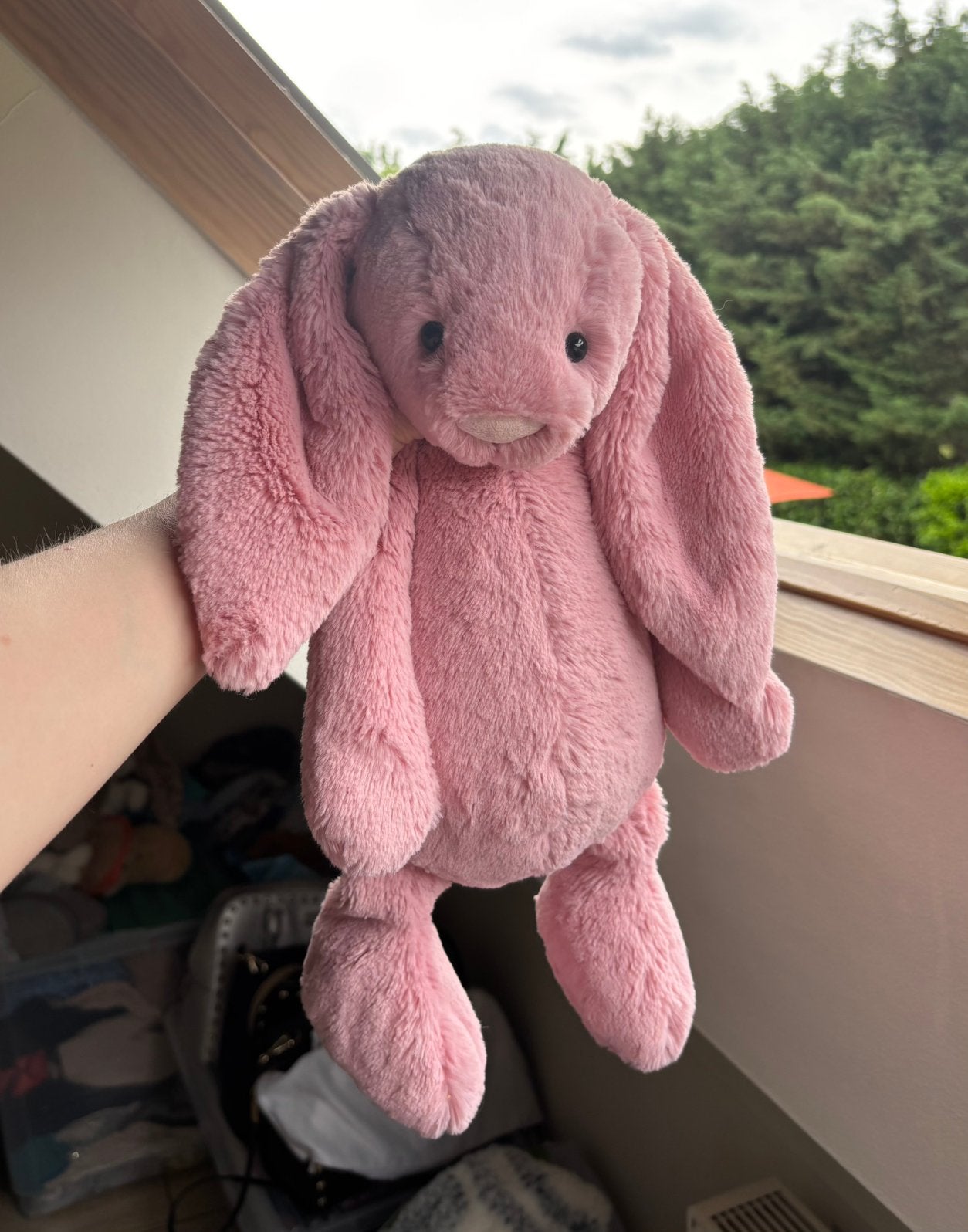 Jellycat large petal bunny, Ophalen of Verzenden, Zo goed als nieuw, Konijn