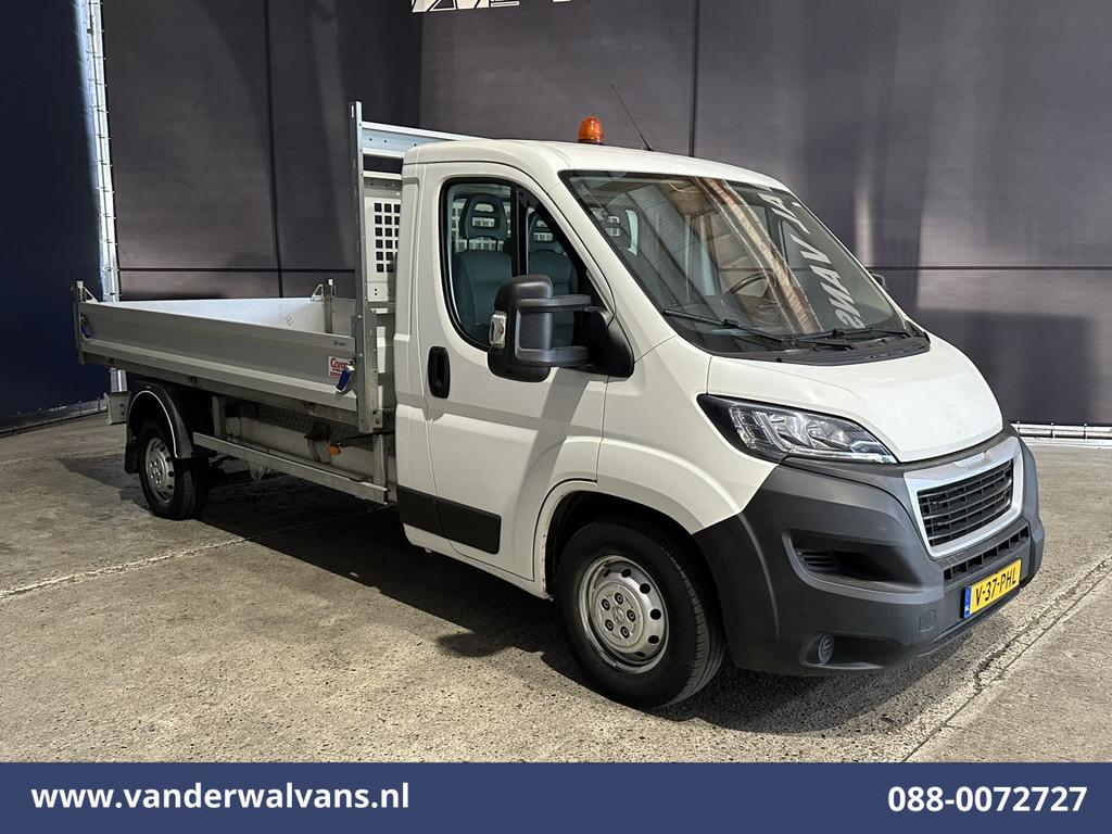 Peugeot Boxer 2.2 BlueHDi 140pk Kipper Open Laadbak Euro6 Bi, Voorwielaandrijving, Stof, Gebruikt, 4 cilinders