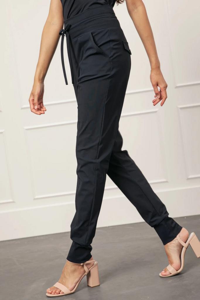 Studio anneloes franka broek L donkerblauw, Blauw, Maat 42/44 (L), Ophalen of Verzenden, Zo goed als nieuw