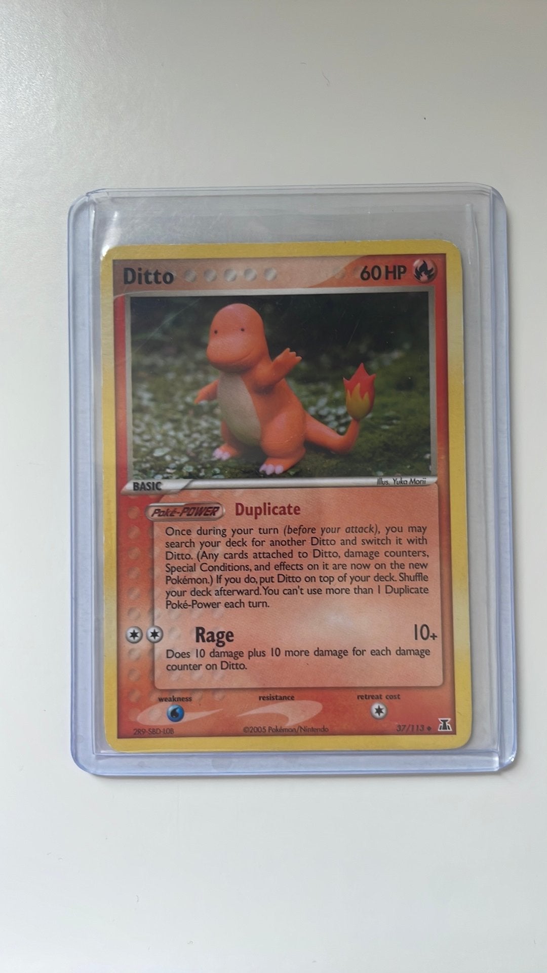 Ditto Pokemon kaart 37/113, Ophalen of Verzenden, Zo goed als nieuw