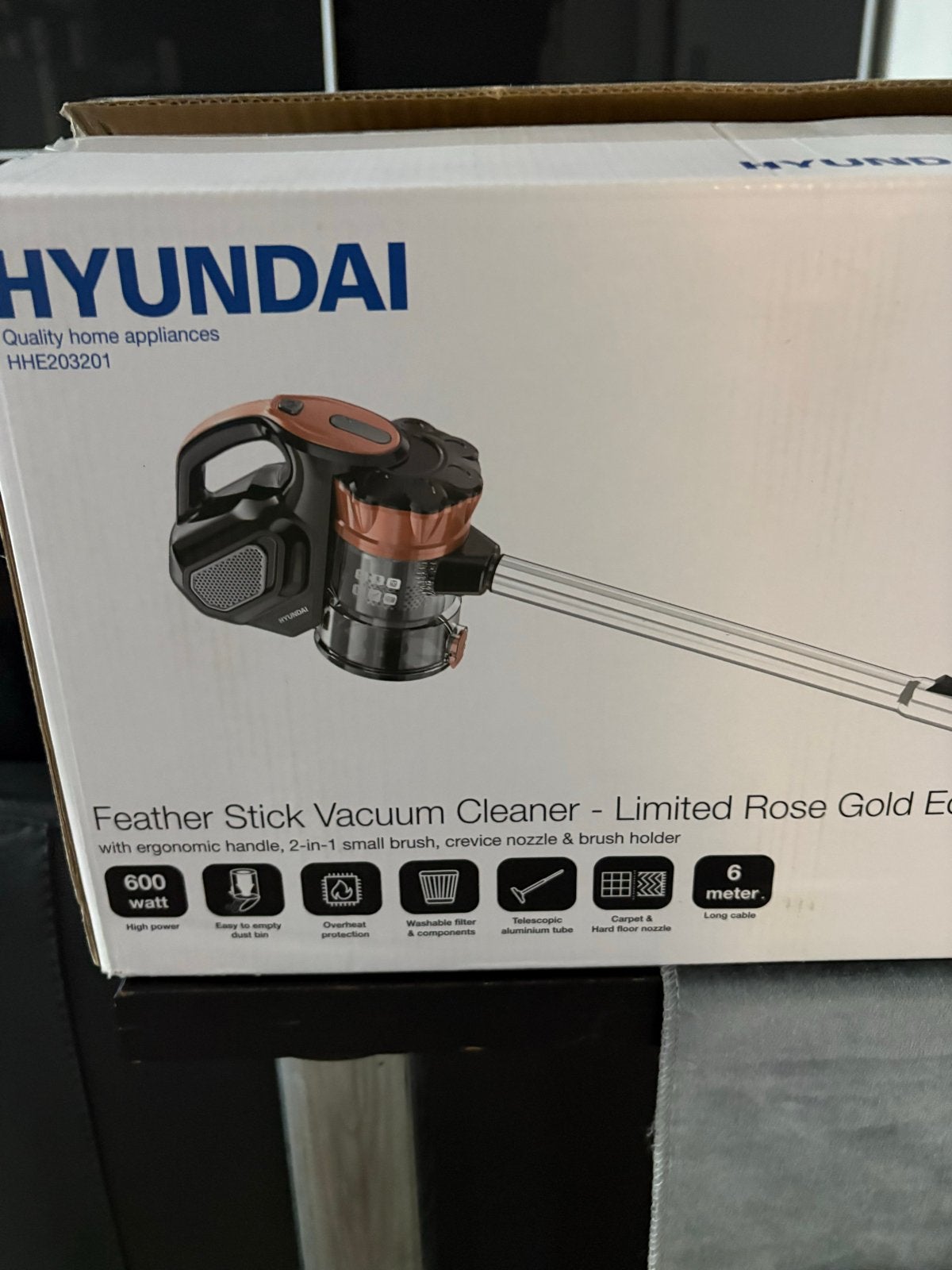 Hyundai Steelstofzuiger HHE203201 - Rose Goud Editie, Nieuw, Ophalen of Verzenden, Minder dan 1200 watt, Reservoir