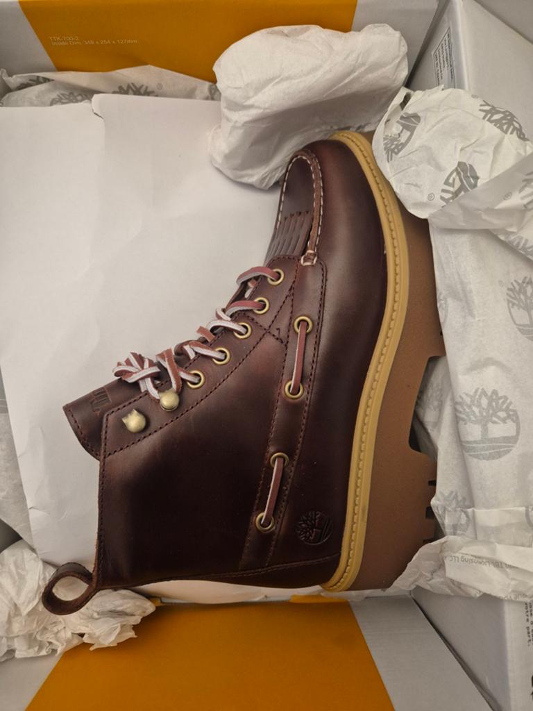 Timberland Stone Street Mid Lace Boot - Bordeaux Leer, Lage of Enkellaarzen, Nieuw, Ophalen of Verzenden, Timberland