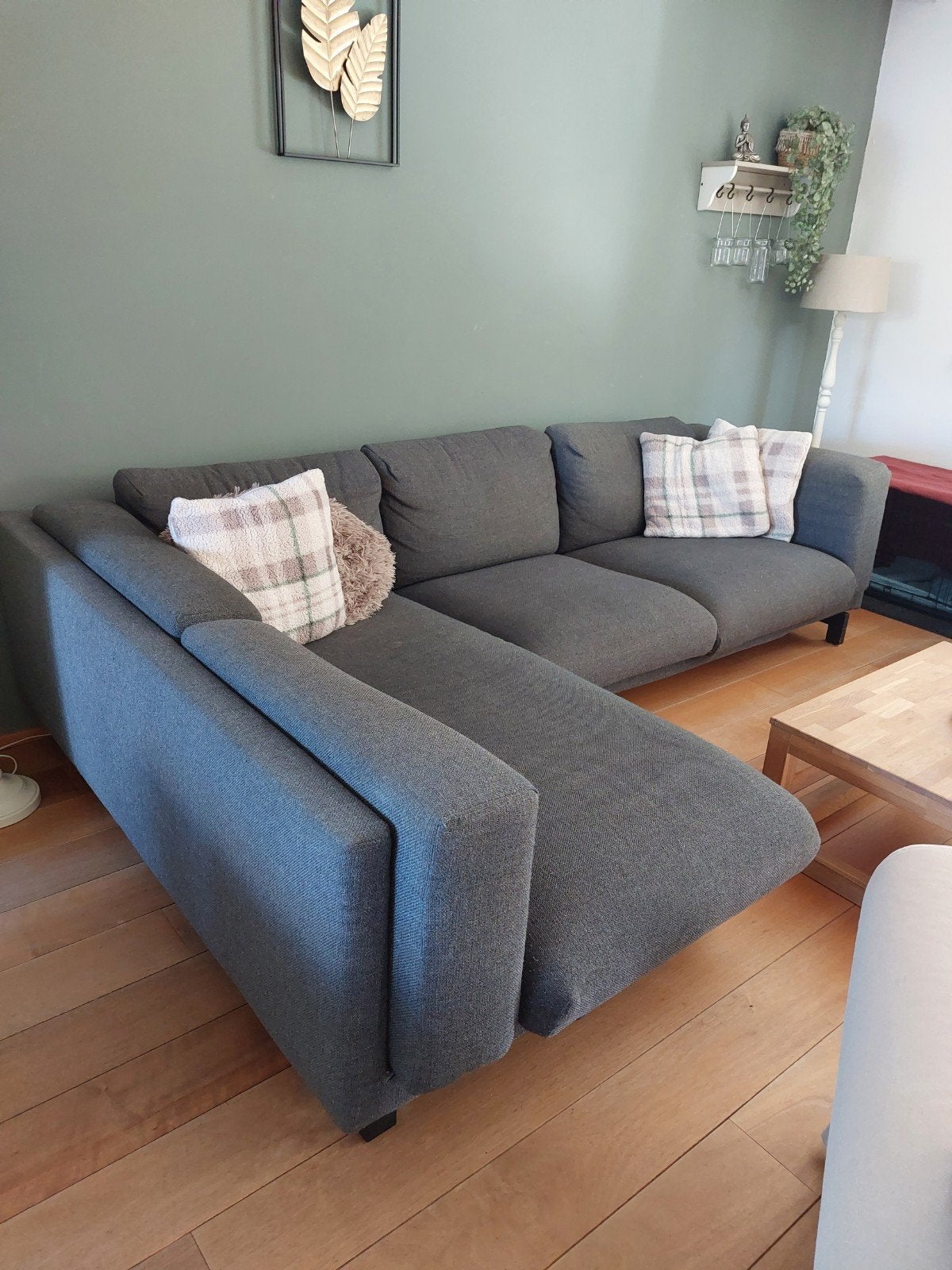 Ikea Nockeby hoekbank en 2 zits bank, Ophalen, Gebruikt, Stof