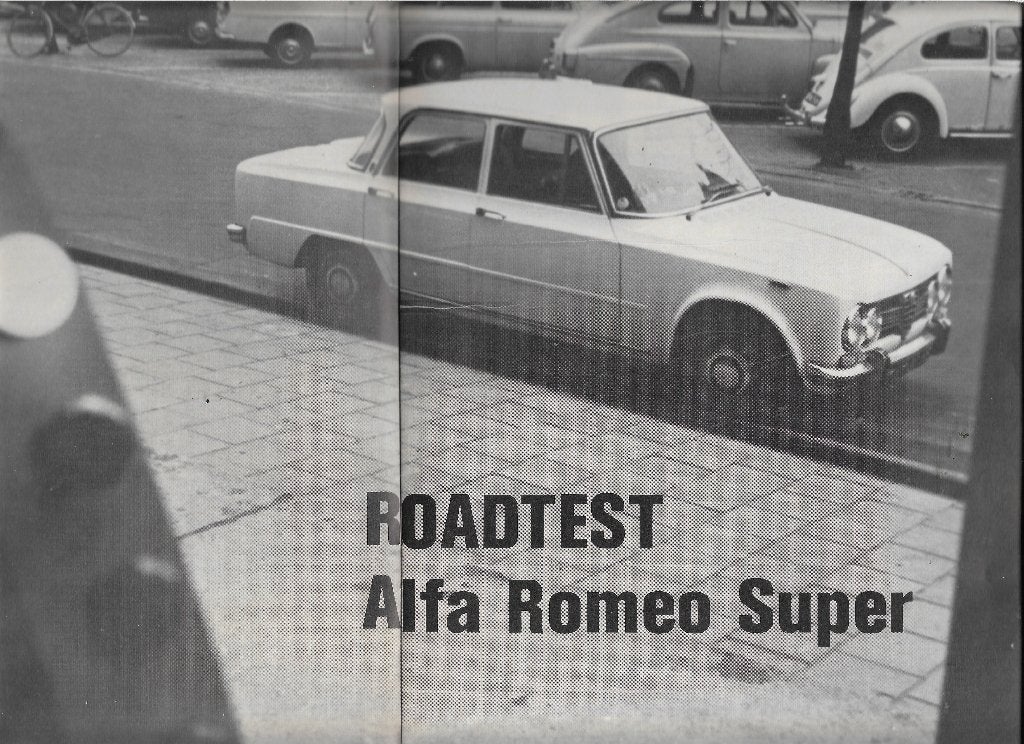 Roadtest ALFA ROMEO Giulia Super 1600, Autovisie 1969., Alfa Romeo, Nieuw, Ophalen of Verzenden, Autovisie