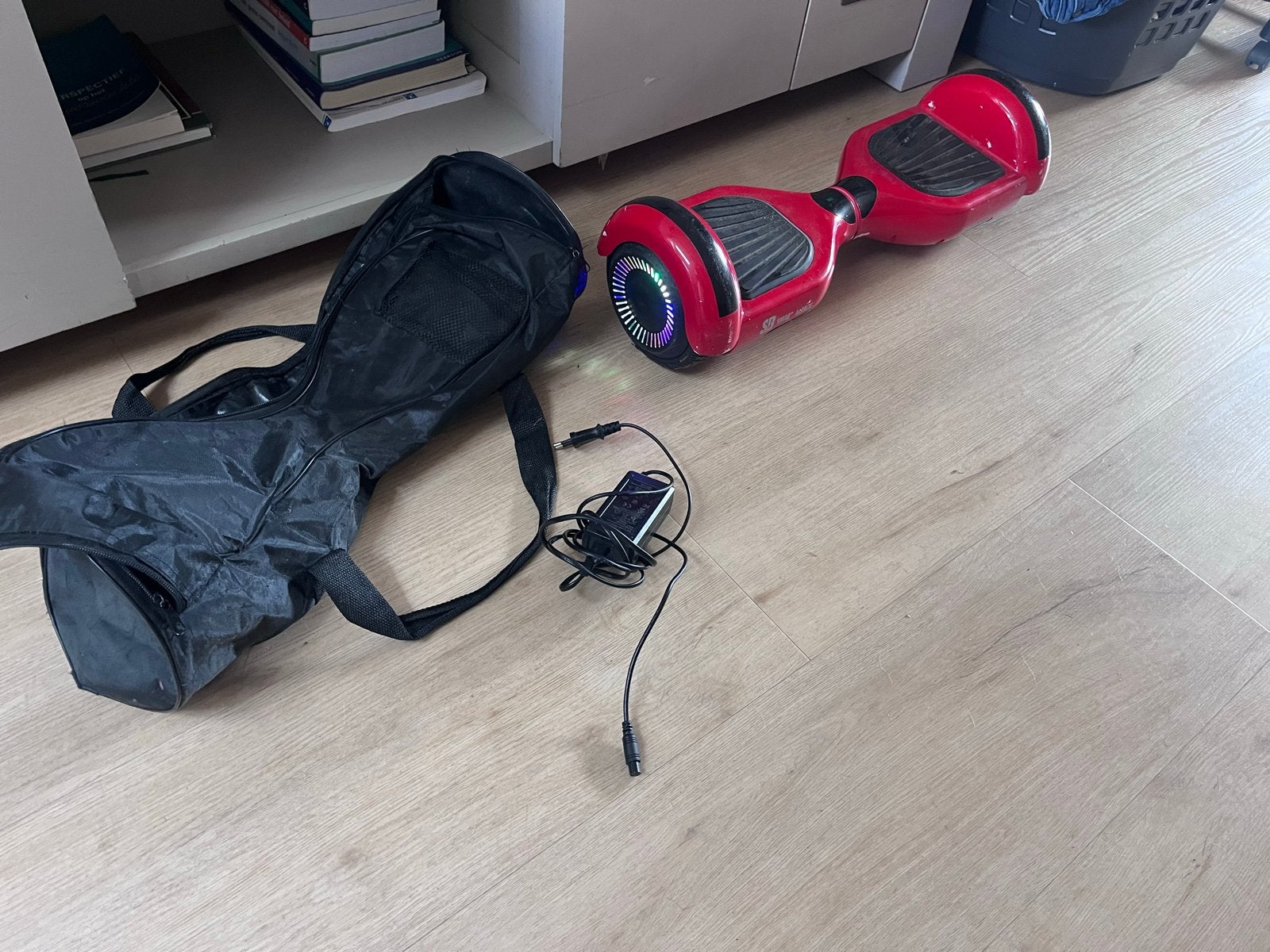 Rode Hoverboard met LED-verlichting en draagtas, Ophalen, Gebruikt, Overige typen