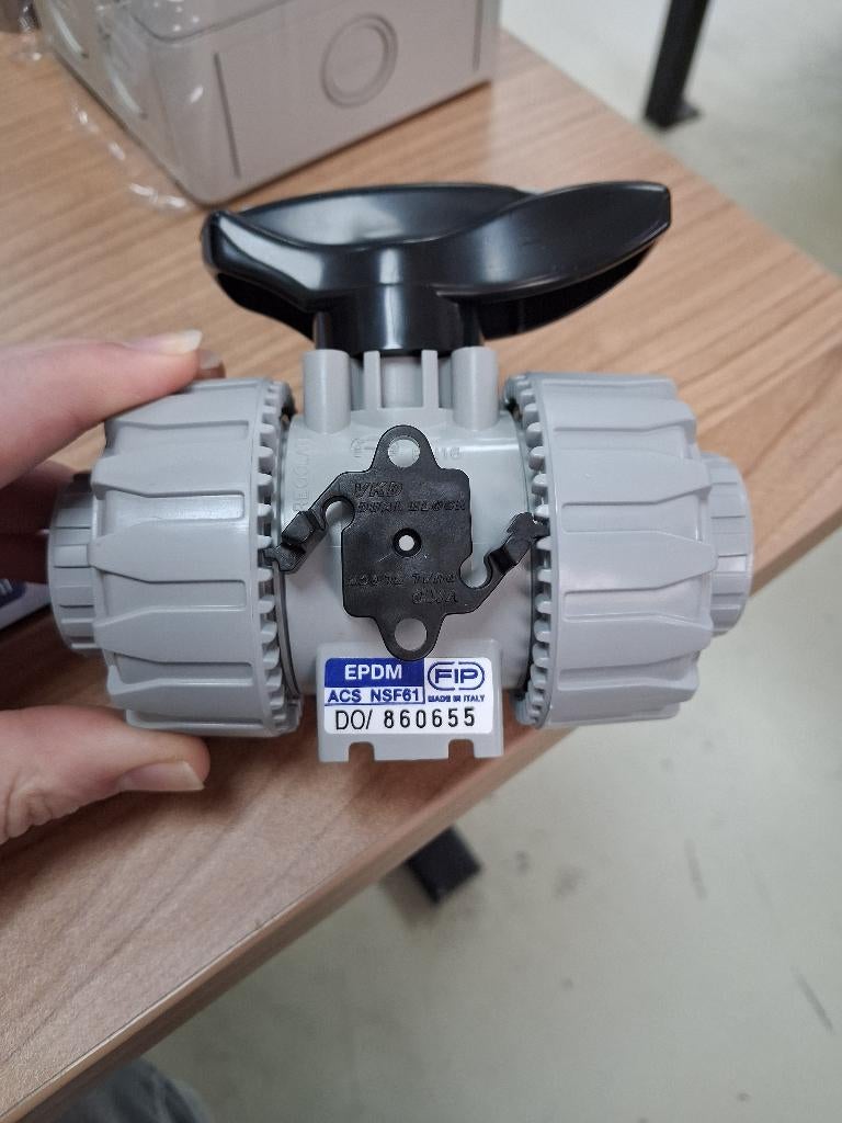 2-wegs kogelkraan met lijmmof d25 + epdm (pvc-c), Doe-het-zelf en Verbouw, Pvc, Nieuw, Ophalen of Verzenden, Minder dan 2 meter