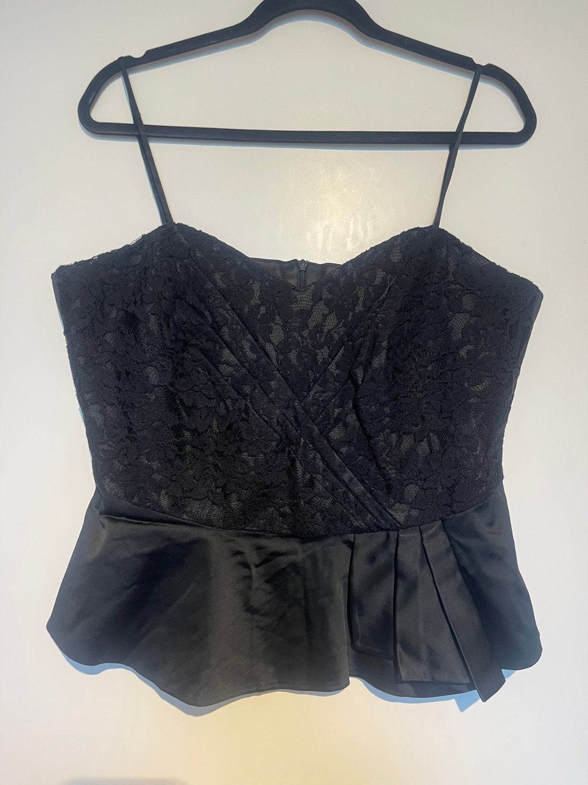 Addy van den Krommenacker by steps peplum top maat 44, Zwart, Maat 42/44 (L), Ophalen of Verzenden, Zo goed als nieuw