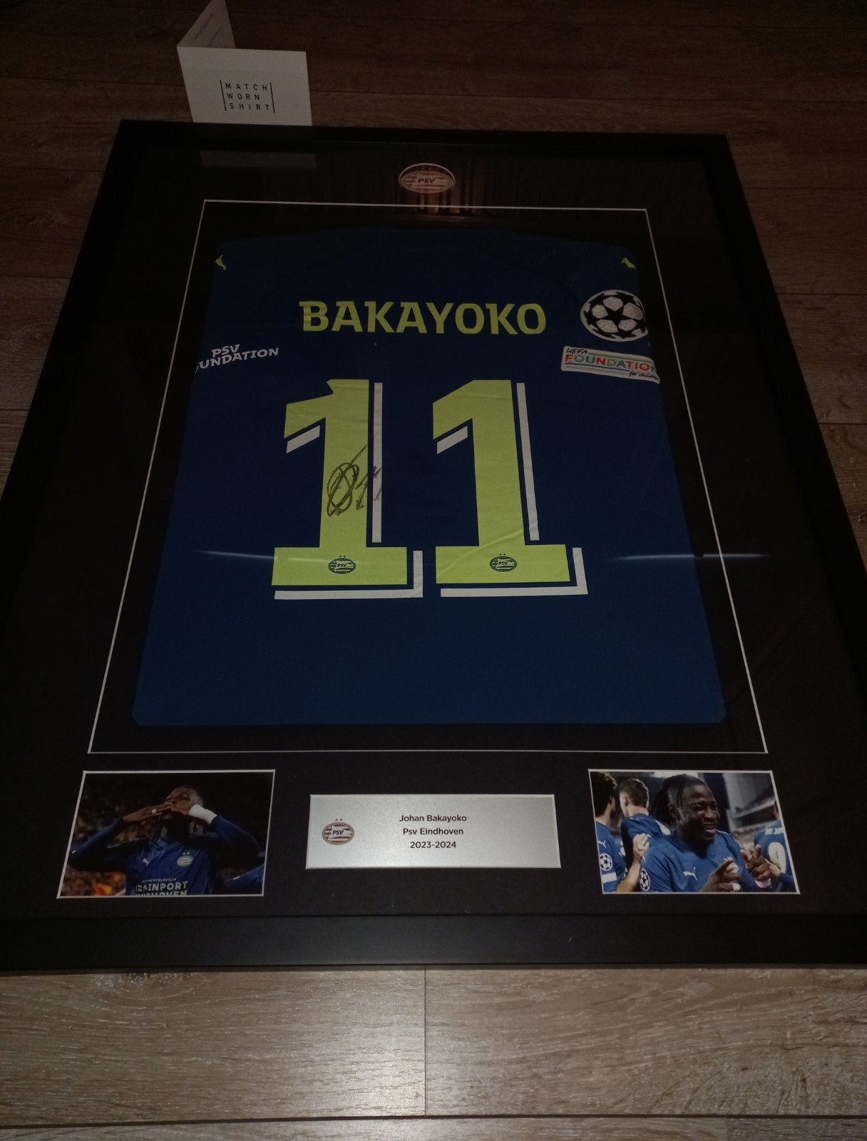 Matchworn & gesigneerd UCL shirt Johan Bakayoko vs RC Lens, Ophalen, Gebruikt, PSV, Shirt