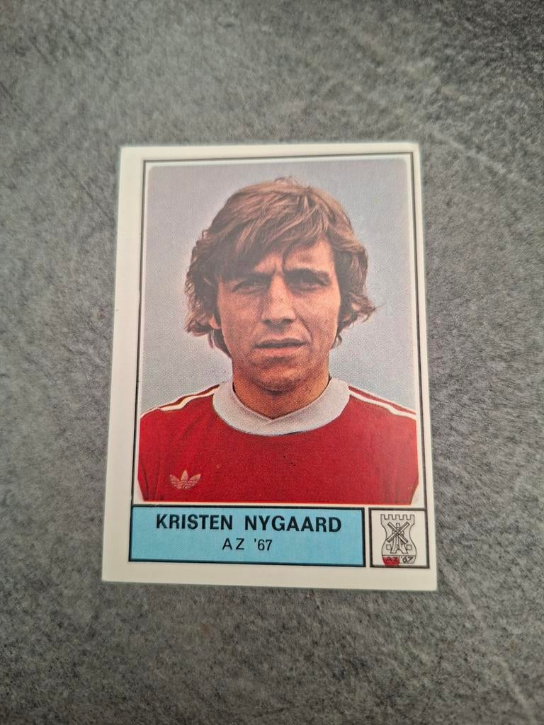 Panini sticker Voetbal 78. Speler Kristen Nygaard AZ '67., Verzenden, Zo goed als nieuw, Sticker