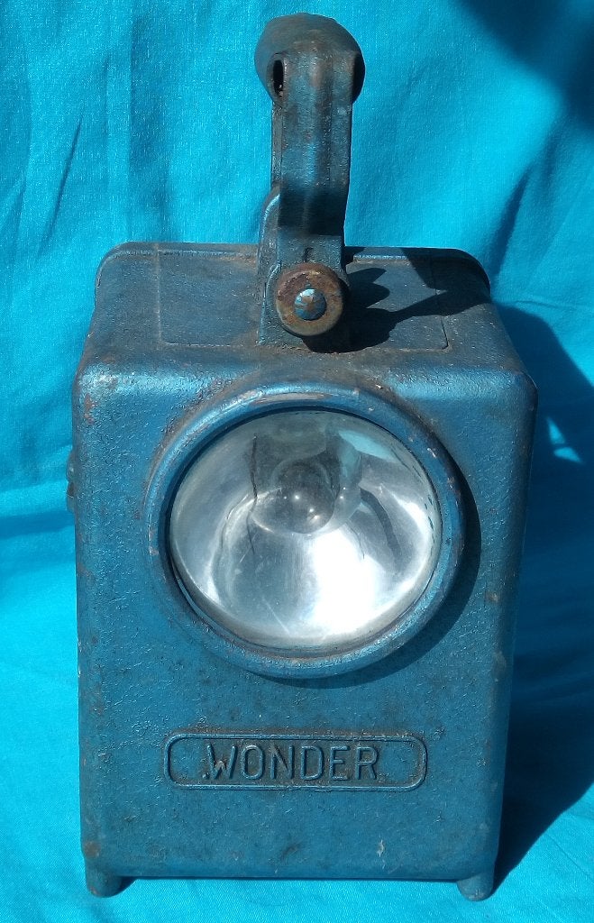 BLAUWE FRANSE SPOORWEGEN SEIN LAMP WONDER TYPE AGRAL 1940s, Verzenden, Gebruikt, Trein, Overige typen