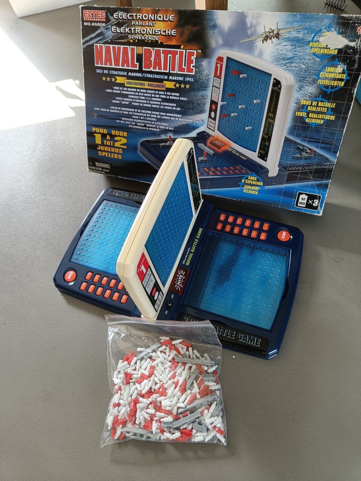 Elektronisch Zeeslag Spel - Naval Battle Game, Een of twee spelers, Ophalen of Verzenden, Zo goed als nieuw