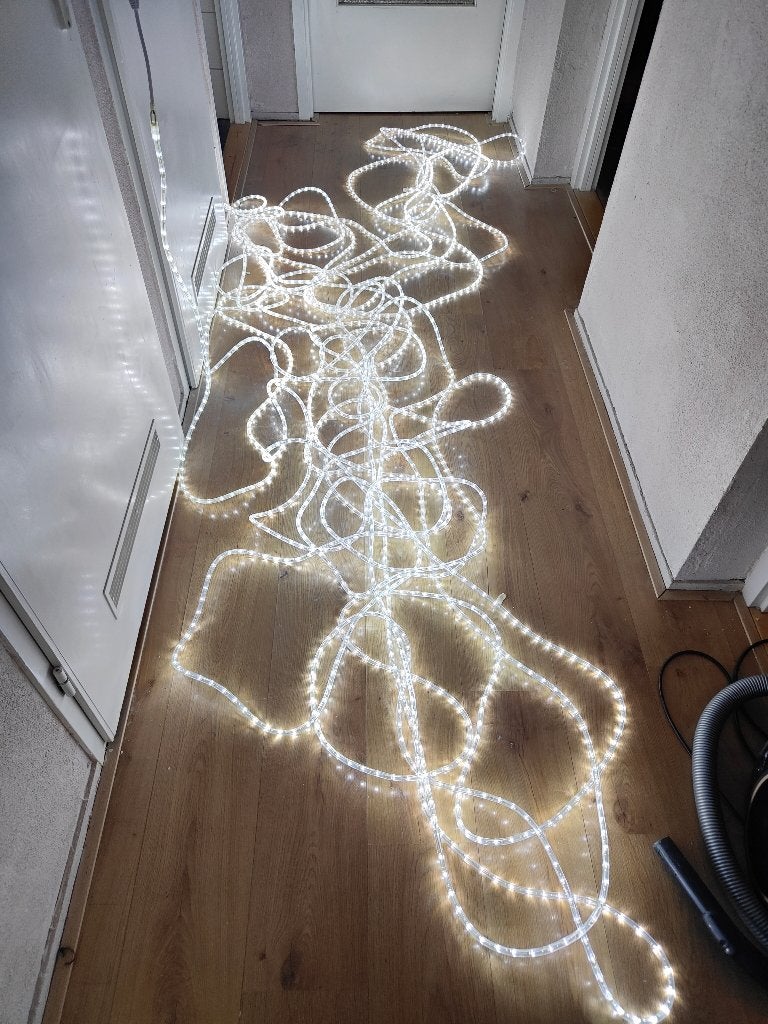50 meter koudwit led lichtslang, Kunststof, Gebruikt, Minder dan 50 watt, Ophalen of Verzenden