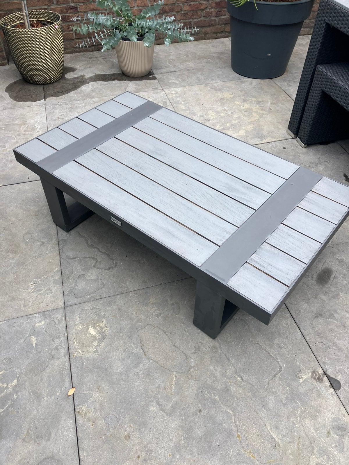Tuintafel, Tuin en Terras, Ophalen, Gebruikt, Rechthoekig