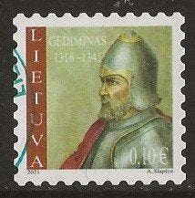 Litouwen 46, koning, Verzenden, Overige landen, Gestempeld