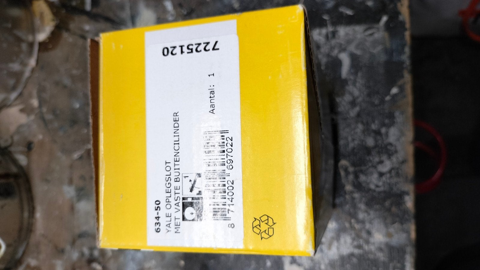 Yale Oplegslot met Vaste Buitencilinder - Nieuw, Ophalen of Verzenden, Nieuw, Overige materialen, Slot