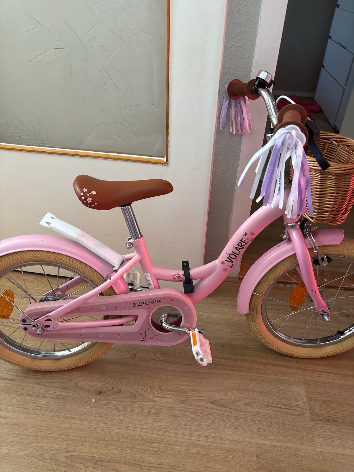 Roze kinderfiets 16 inch - Volare Blossom, Ophalen, Gebruikt, 16 tot 20 inch