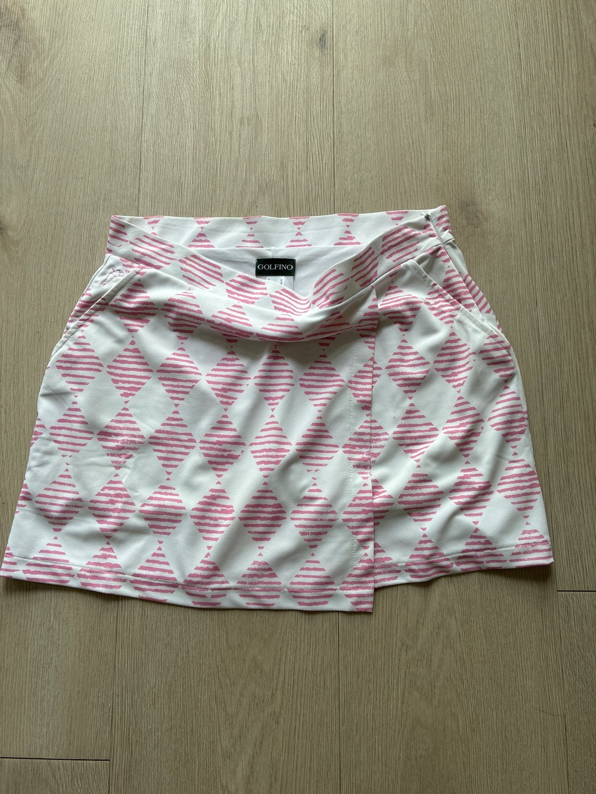 Golfino golfrokje in vrouwelijke kleuren, maat L, Maat 42/44 (L), Ophalen of Verzenden, Roze, Gedragen