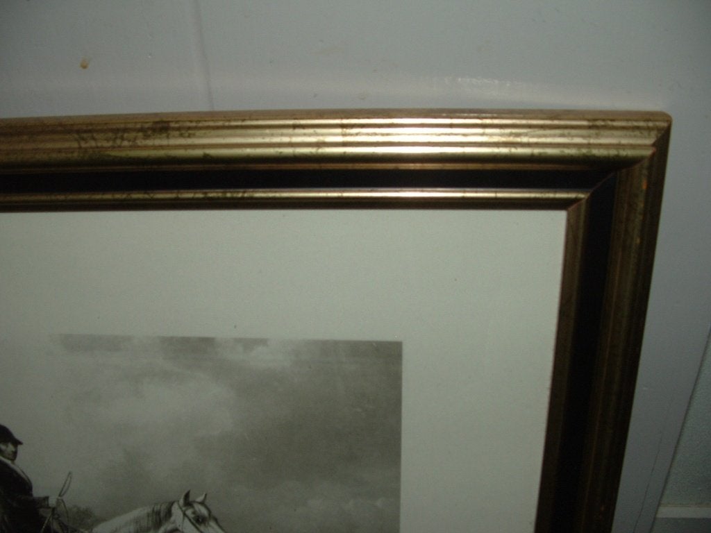 Barraud / Hacker M. Will Long on Bertha ruiter te paard hond, Ophalen, Zo goed als nieuw, Minder dan 50 cm, Schilderij