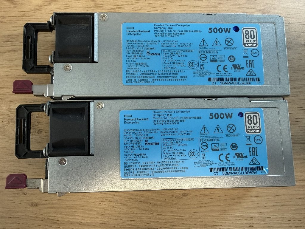 HP 500W Flex Slot Platinum Server Voeding 754377-001, Computers en Software, Ophalen of Verzenden, Gebruikt