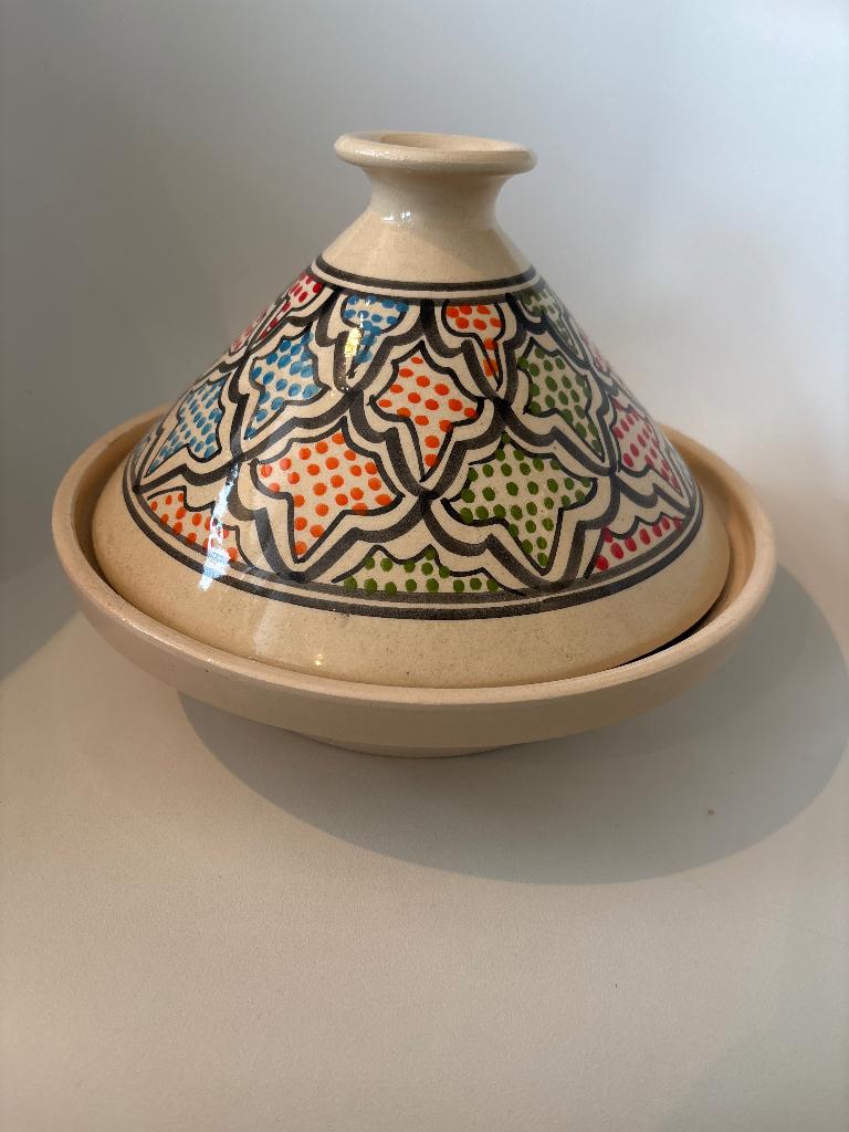 Tajine mooie kleuren, Ophalen of Verzenden, Zo goed als nieuw