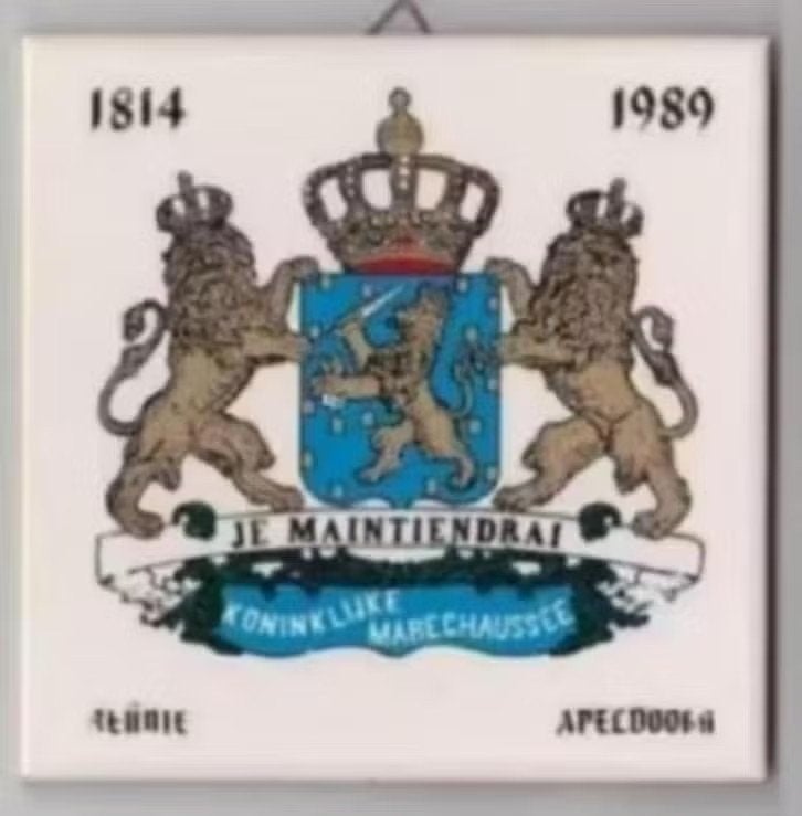 Tegel Koninklijke Marechaussee 175 Jaar Reünie Apeldoorn., Ophalen of Verzenden, Zo goed als nieuw