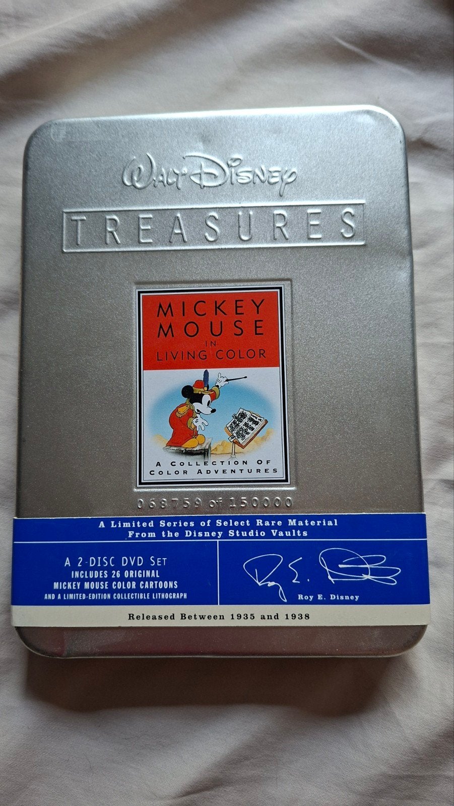 Walt Disney Treasures: Mickey Mouse in Living Color, Tekenfilm, Ophalen of Verzenden, Zo goed als nieuw, Alle leeftijden