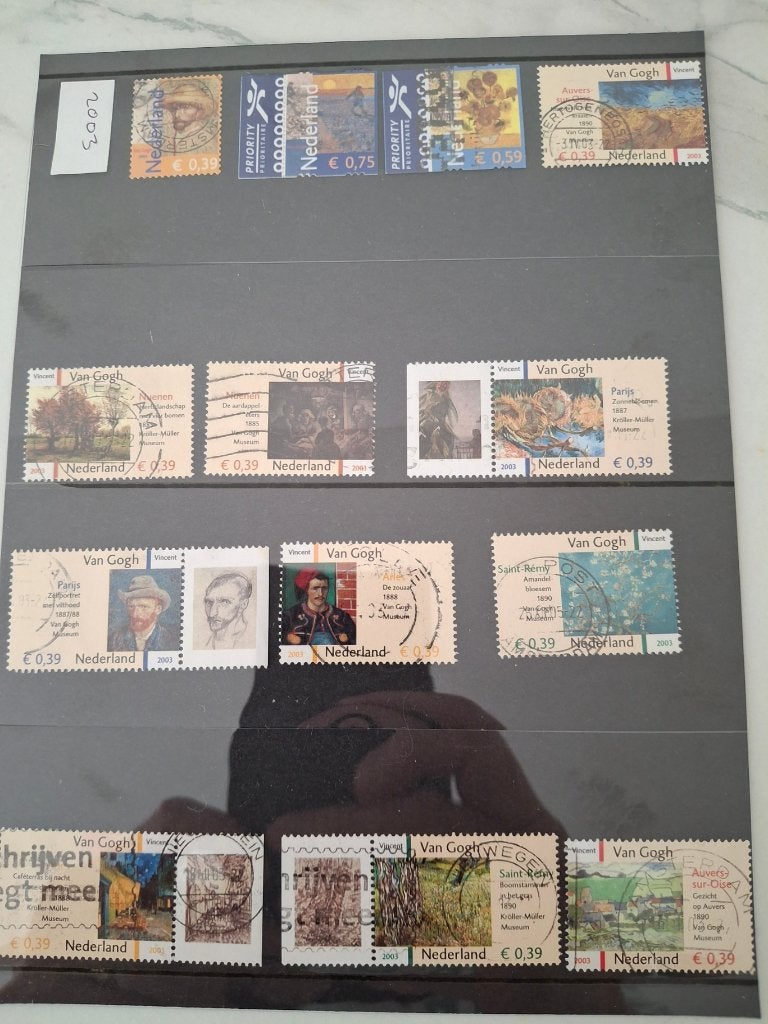 6 kavels 2003, Ophalen of Verzenden, Gestempeld
