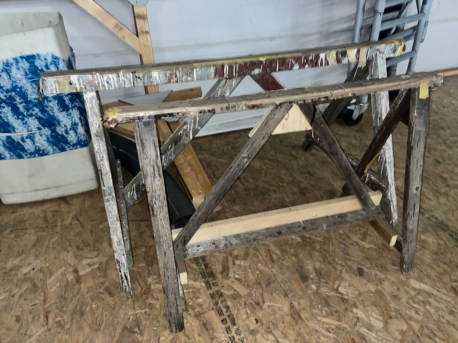 houten schragen - verschillende hoogtes, Ophalen, Gebruikt, Minder dan 2 meter