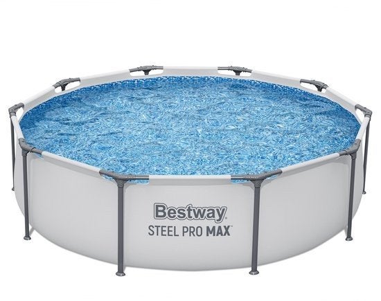 Bestway Steel Pro MAX Zwembad - 305 x 76cm, gratis tegels, Minder dan 80 cm, Rond, 300 cm of meer, Ophalen of Verzenden