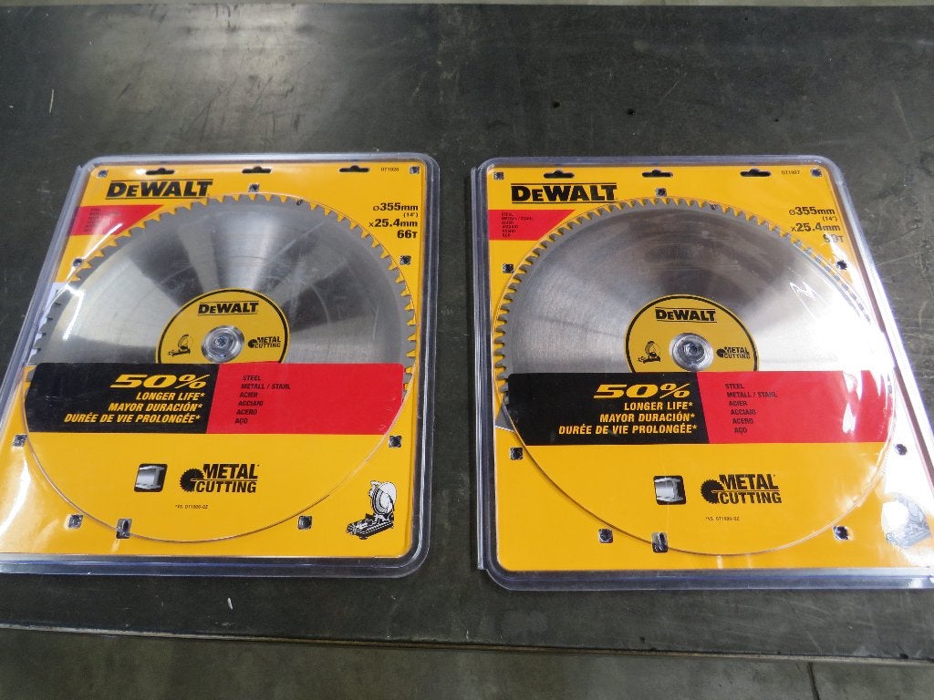 DeWALT  HM-zaagblad 355 x 25,4 mm 66T en 90T Metaal Nieuw, Dewalt.com, DeWalt, Dewalt, Nieuw