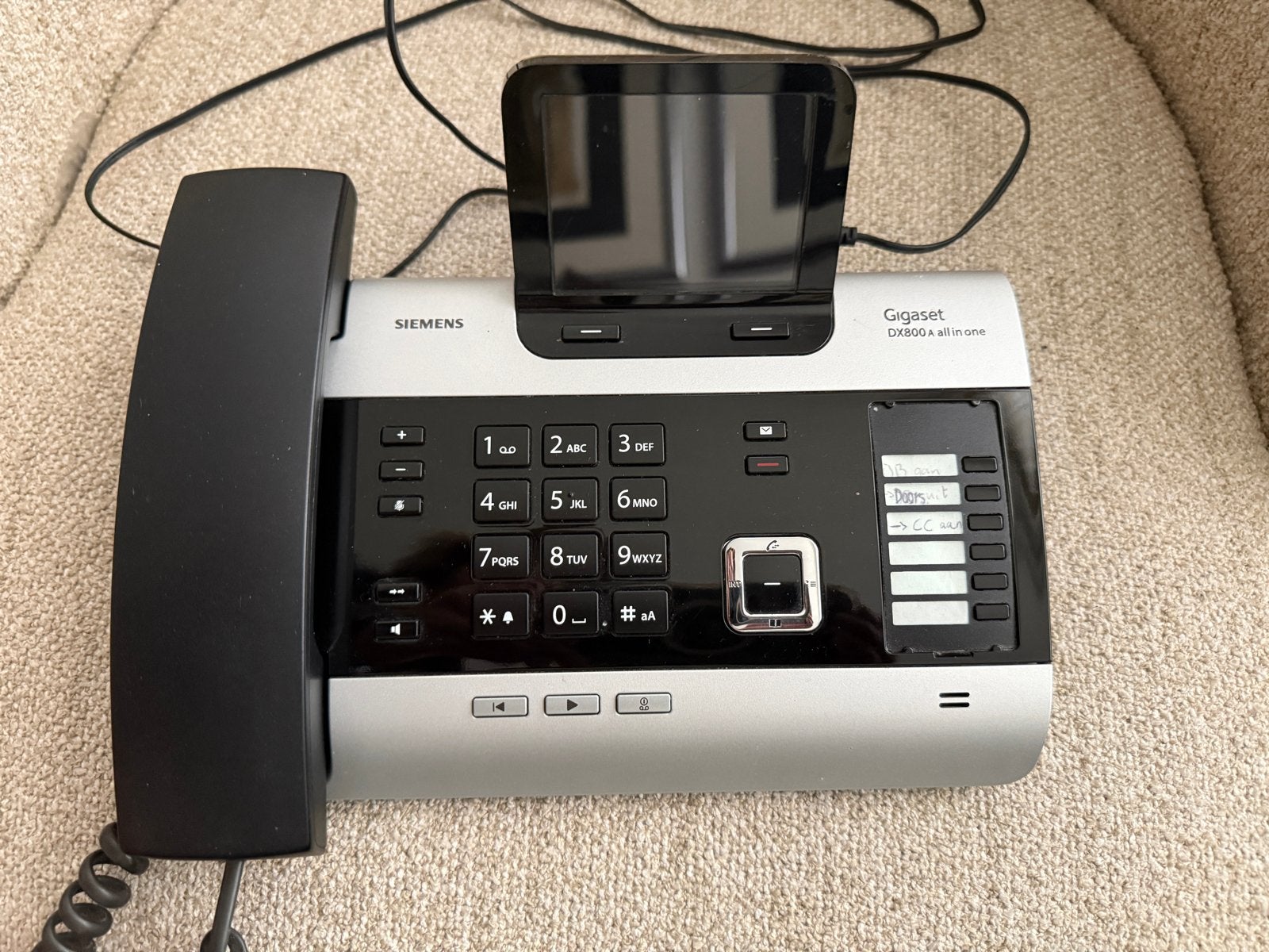 Gigaset DX800A all in one DECT telefoon / antwoordapparaat, Ophalen of Verzenden, Gebruikt, 1 handset, Stralingsarm