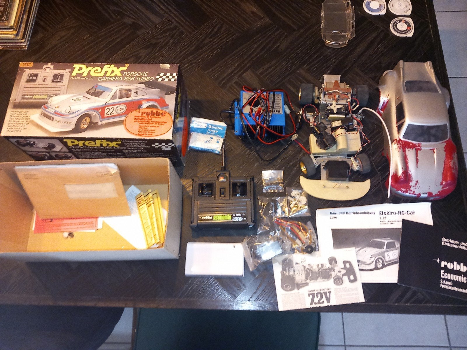 Robbe Prefix Porsche Carrera RSR Turbo RC Elektro-car 1:12, Overige merken, Gebruikt, Auto, .