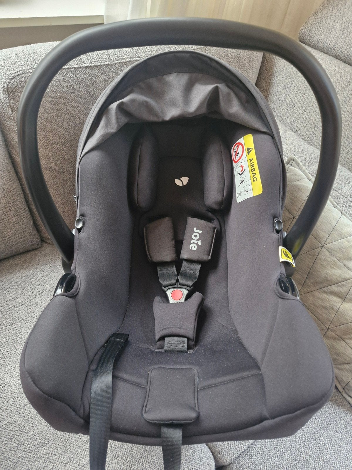 Joie i-Snug autostoeltje 0-13 kg, Autogordel, Zijbescherming, Zo goed als nieuw, 0 t/m 13 kg