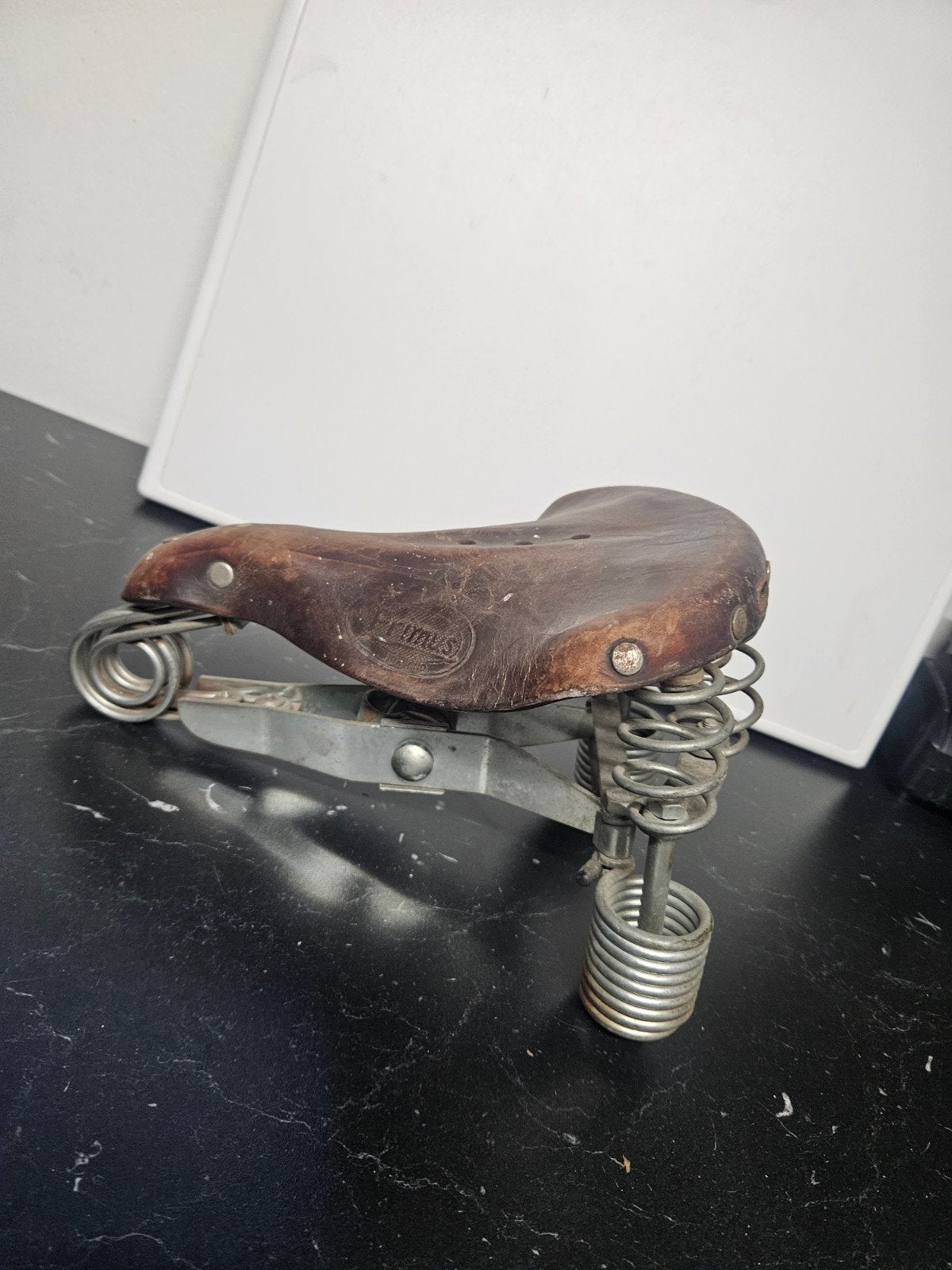 Lederen Brooks zadel voor opafiets - Vintage Primus, Fietsen en Brommers, Primus, Gebruikt, Leer, Ophalen of Verzenden