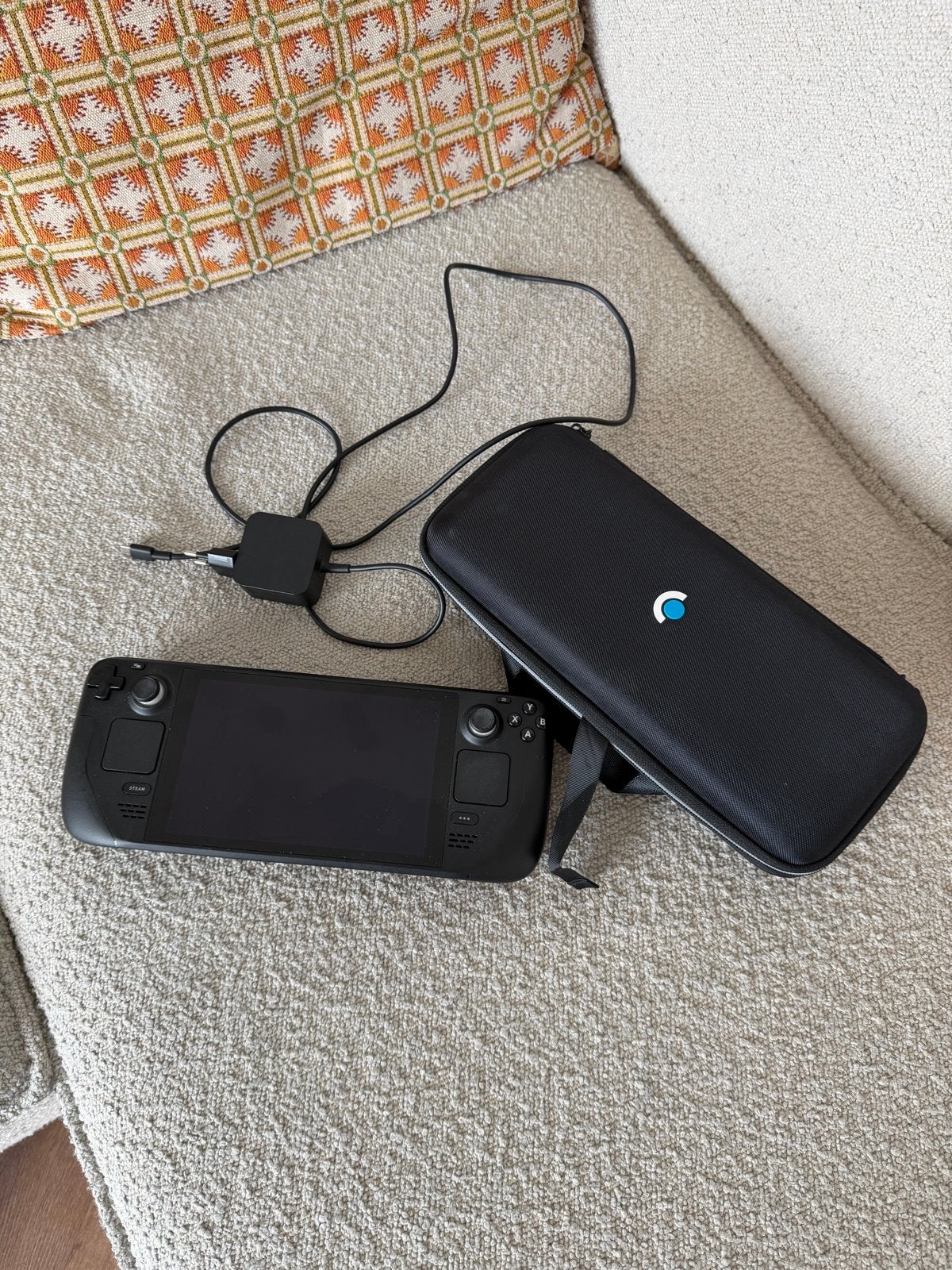 Steam Deck 512GB lcd met hoes en oplader, Spelcomputers en Games, Ophalen, Valve, Gebruikt