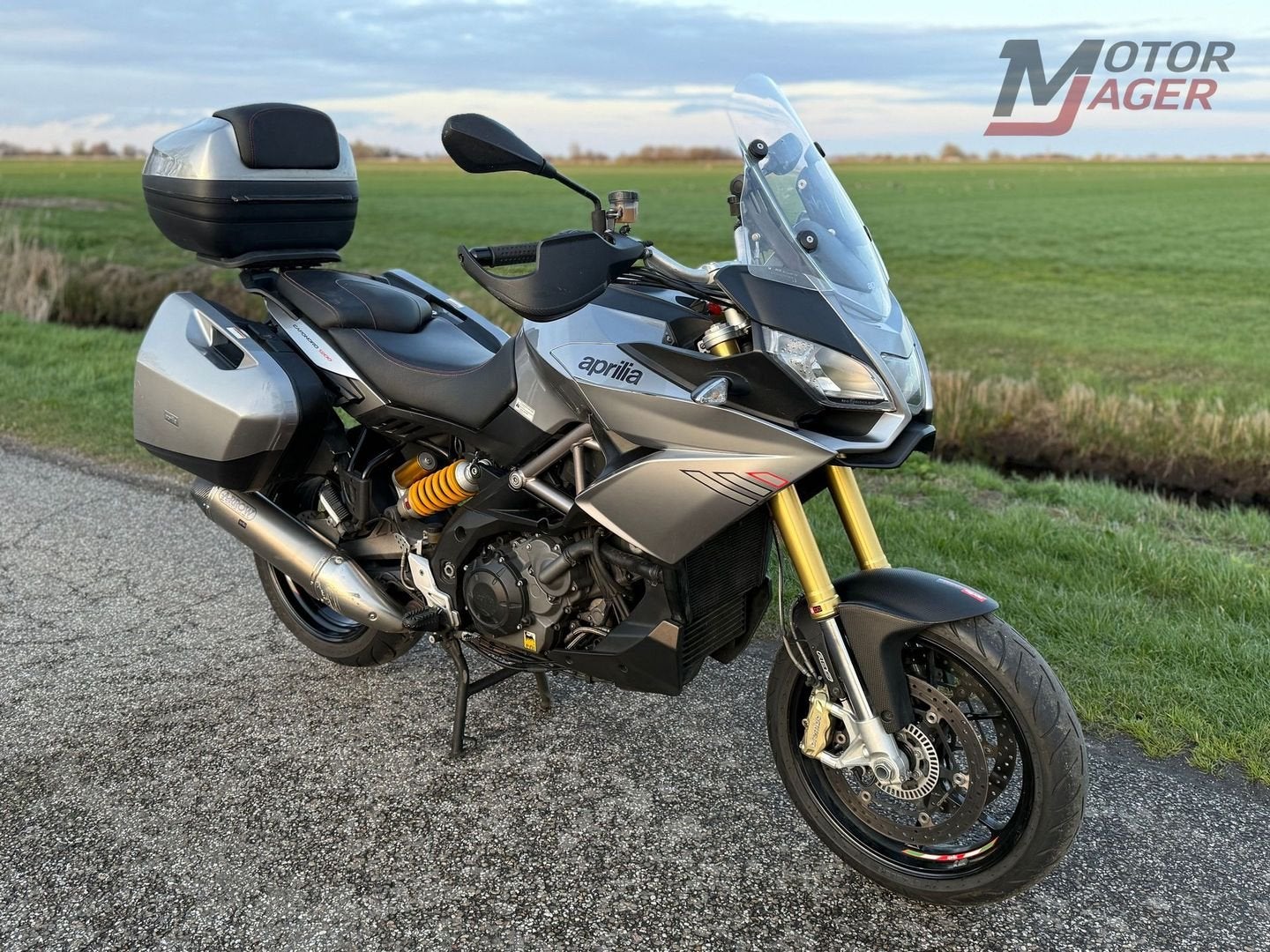 *VERKOCHT* APRILIA CAPONORD 1200 TRAVEL PACK, Motoren, Motoren | Aprilia, 2 cilinders, Motorrijbewijs A, Bedrijf, Onbekend