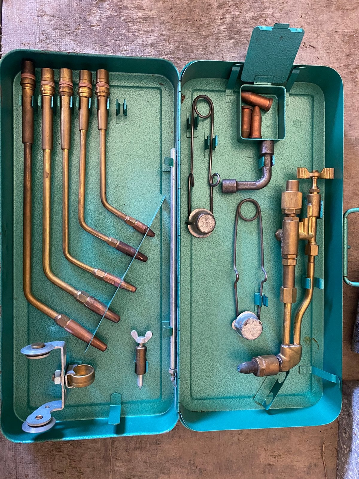 Autogene las-en snijbrandersset, vintage!, Doe-het-zelf en Verbouw, Gereedschap | Lasapparaten, Ophalen of Verzenden, Zo goed als nieuw