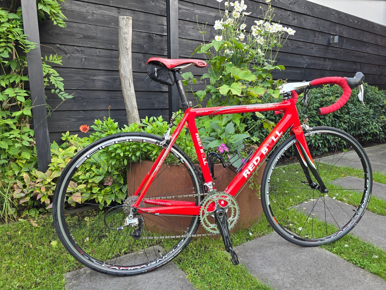 Red Bull Carbon SL Racefiets met Kledingset en Helm, 28 inch, Carbon, Velgrem, Zo goed als nieuw
