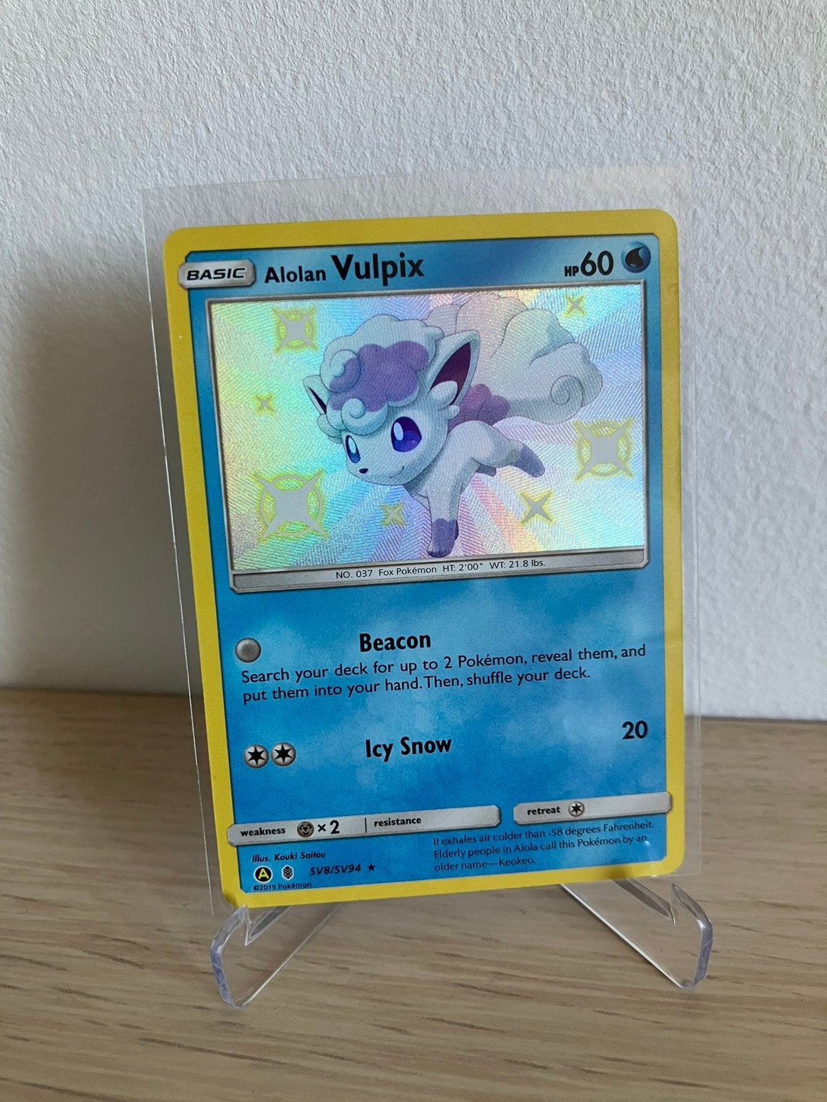 Alolan Vulpix SV8/SV94, Ophalen of Verzenden, Zo goed als nieuw, Losse kaart