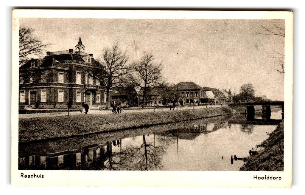 Hoofddorp, Raadhuis, Verzenden, 1940 tot 1960, Gelopen, Noord-Holland