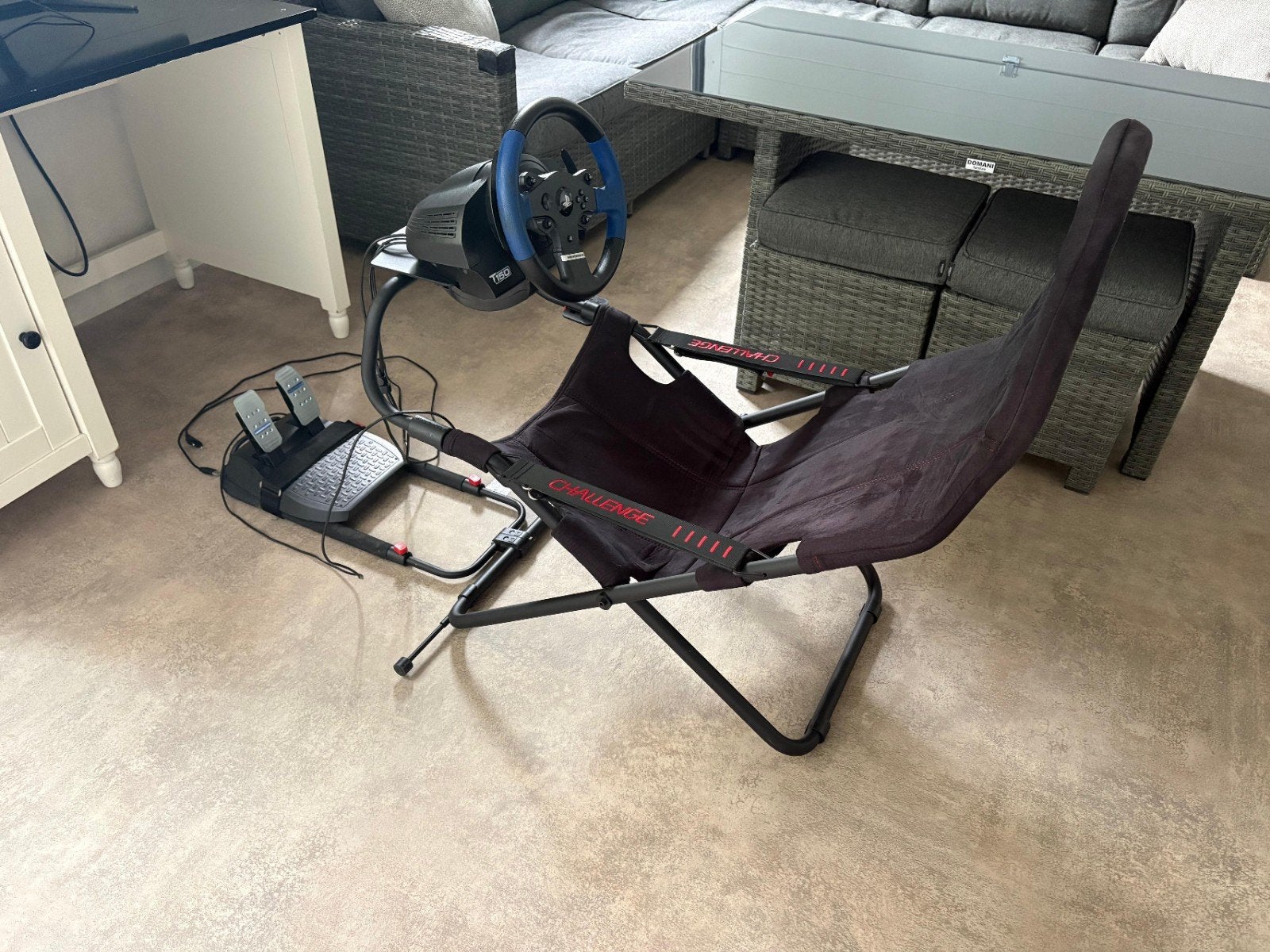 Playseat Challenge + Thrustmaster T150 RS stuur en pedalen, Ophalen, Gebruikt