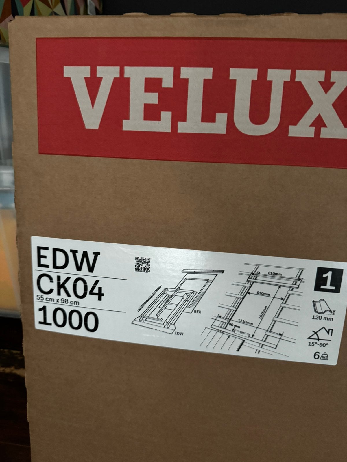 Velux gootstuk EDW CK04 1000 nieuw, Minder dan 80 cm, Verzenden, 80 tot 120 cm, Nieuw