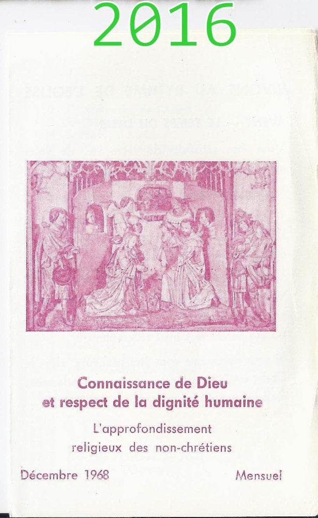 Bp2016 oud prentje uit 1968 advent, Ophalen of Verzenden, Zo goed als nieuw, Boek