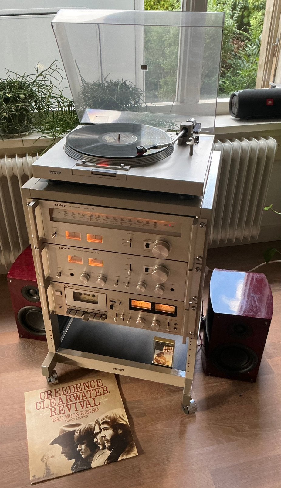 Sony Stereotoren met versterker TA-11, Ophalen, Losse componenten, Zo goed als nieuw, Cassettedeck